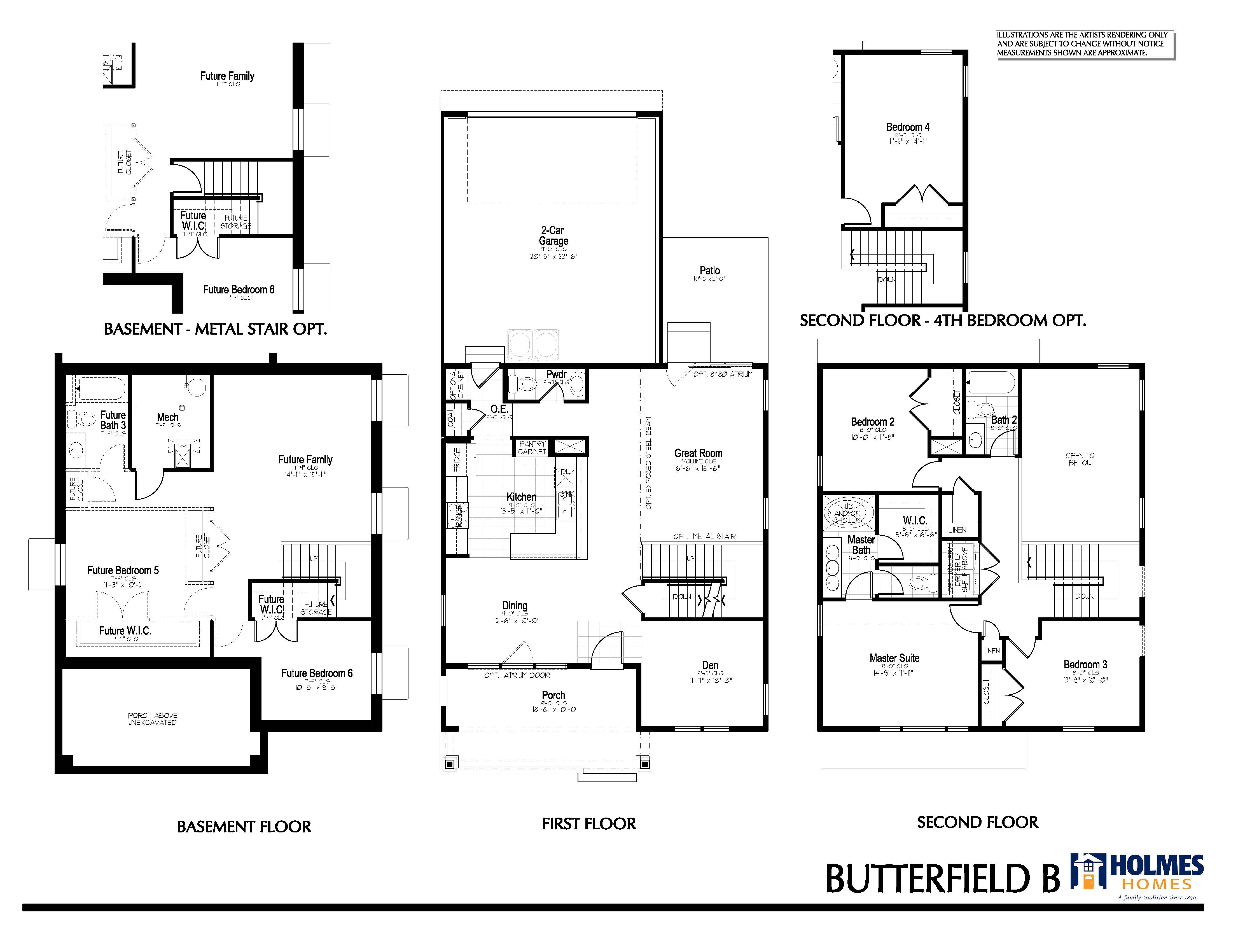 Butterfield Floor Plan West House